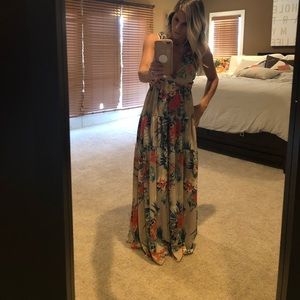 Flower maxi dress